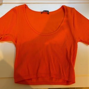 Orange zara top